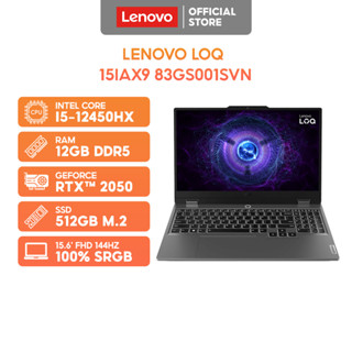 Laptop Lenovo LOQ 15IAX9 83GS001SVN i5-12450HX | 12GB | 512GB | RTXTM 2050 4GB