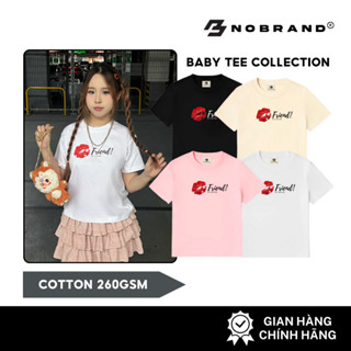 Áo thun baby tee nữ nam from rộng local brand oversize big size cao cấp unisex chính hãng cổ tròn màu đen trắng NobrBB05