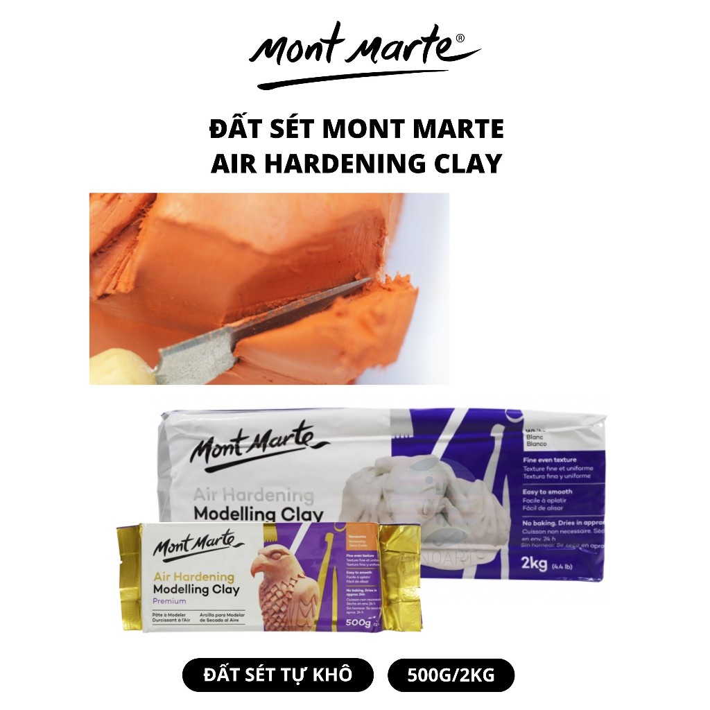 Đất sét Mont Marte Air Hardening Modelling Clay