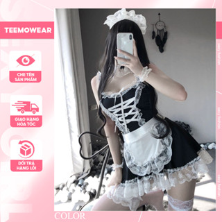  Váy Ngủ Cosplay Cô Hầu Gái Sexy Đồ Ngủ Hóa Trang Người Hầu Phối Ren Gợi Cảm DN54 