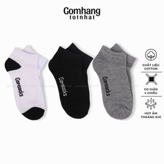 Tất chân nam cổ ngắn basic đa dụng, vớ nam cổ dài vải chất liệu cotton khử mùi - GOMSOCKS-1DOI