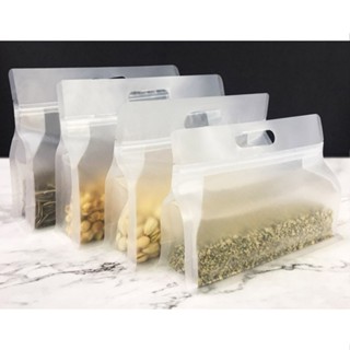  Set 50 Túi Zip Ngang Trong Mờ Đựng Bánh Kẹo Thực Phẩm Nhiều Size 