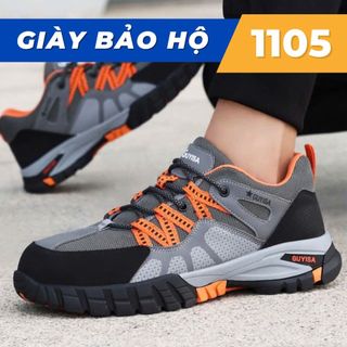 Giày Bảo Hộ Lao Động Nam Guyisa 1105 mũi thép chống va đập và đế kevlar chống đâm xuyên 