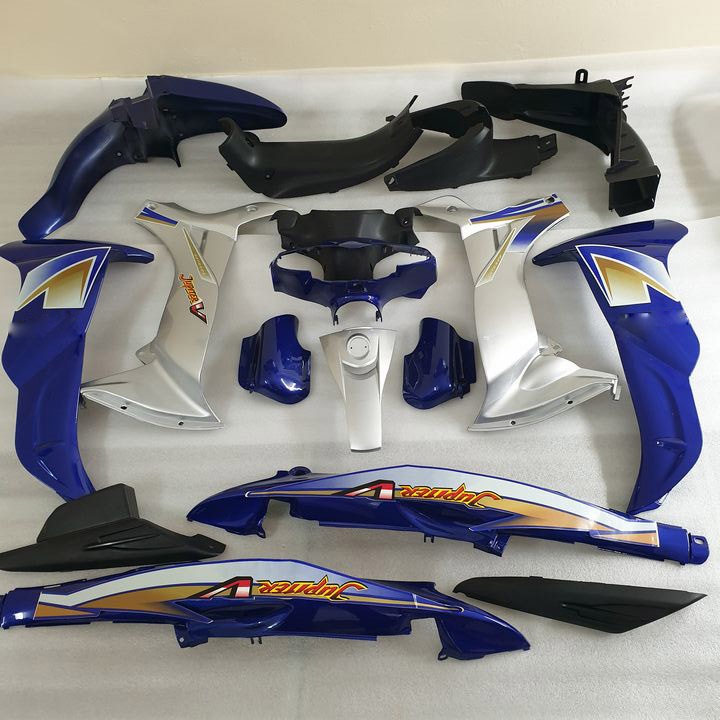 [KÈM TEM] Bộ dàn áo C110 xe Jupiter V màu Xanh Tím +  Pha đèn + Cụm đèn hậu xe JUPITER V