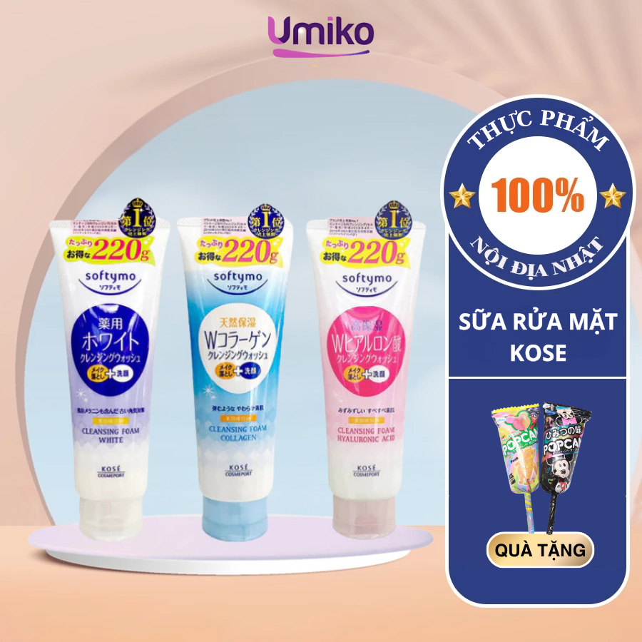 Sữa Rửa Mặt Kose Softymo Nhật Bản 190g
