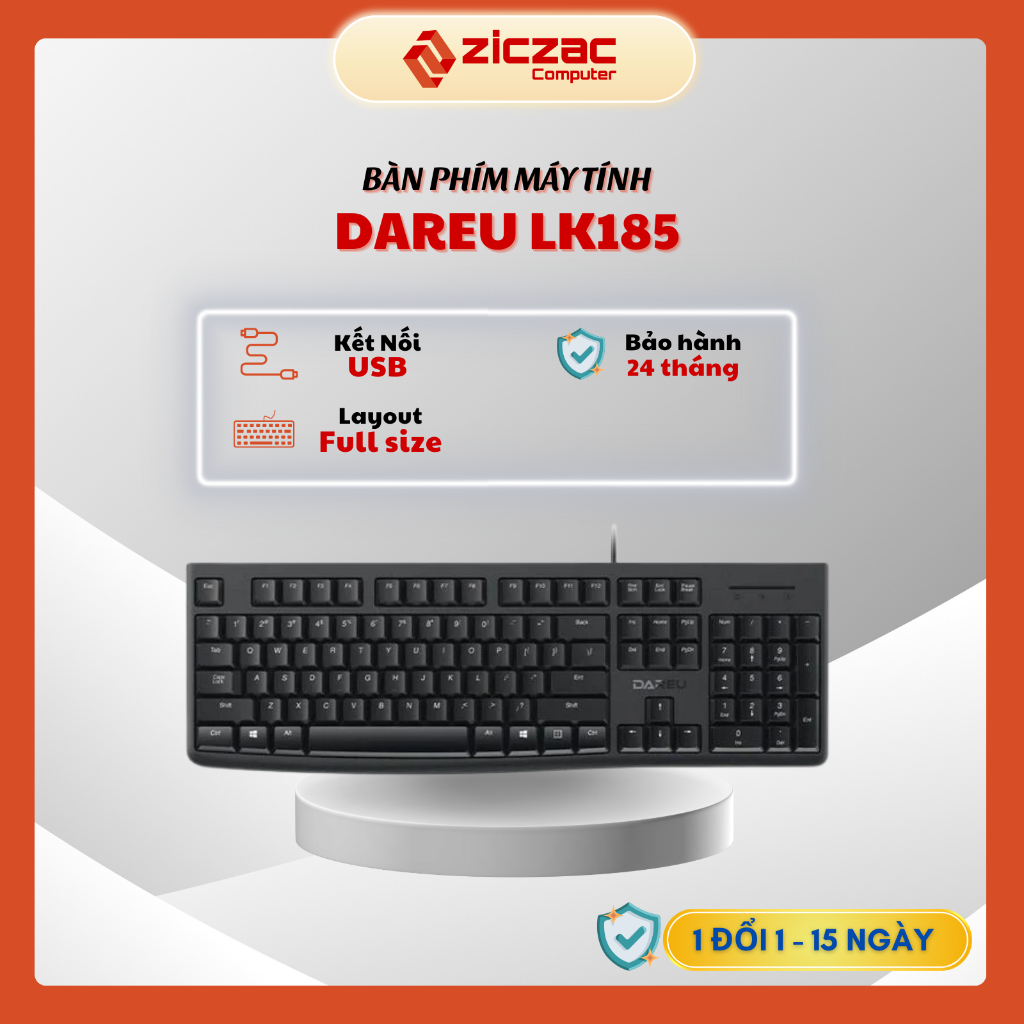 Bàn Phím Dare-U LK185 (Đen)