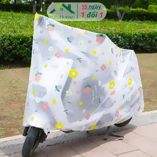 Bạt Phủ Xe Máy Che Nắng Mưa Bụi, Bạt Che Xe Máy Loại Lớn Bao Trùm Cả Xe Kích Thước 2m2x1m2 - UniHome - PXM01