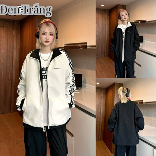 Áo khoác gió mặc được 2 mặt CHẤM BI TRẮNG nam nữ chất vải gió Chipu siêu đẹp chống nắng, gió, nước