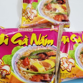  Combo 5 gói Mì tôm Mì Gà Nấm Micoem 70g 