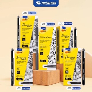 Combo 10 BÚT VẼ KỸ THUẬT DRAWING PEN COLOKIT - Mực đen kháng nước, sắc nét - DW-C001/DW-C002/DW-C003/DW-C004/DW-C005