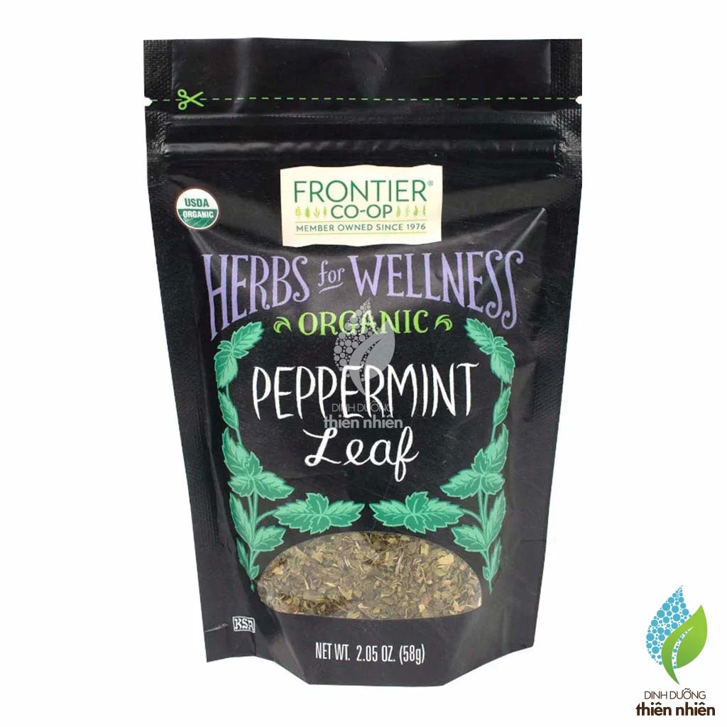 Trà Bạc Hà Hữu Cơ Frontier Organic Peppermint Leaf, 58g