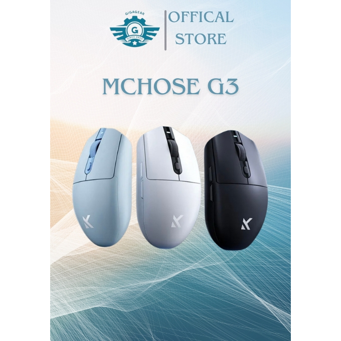 Chuột Gaming Không Dây MCHOSE G3 Series | G3, G3 Pro, G3 Ultra 8K Nano - 3 Mode (Bluetooth/2.4G/USB)