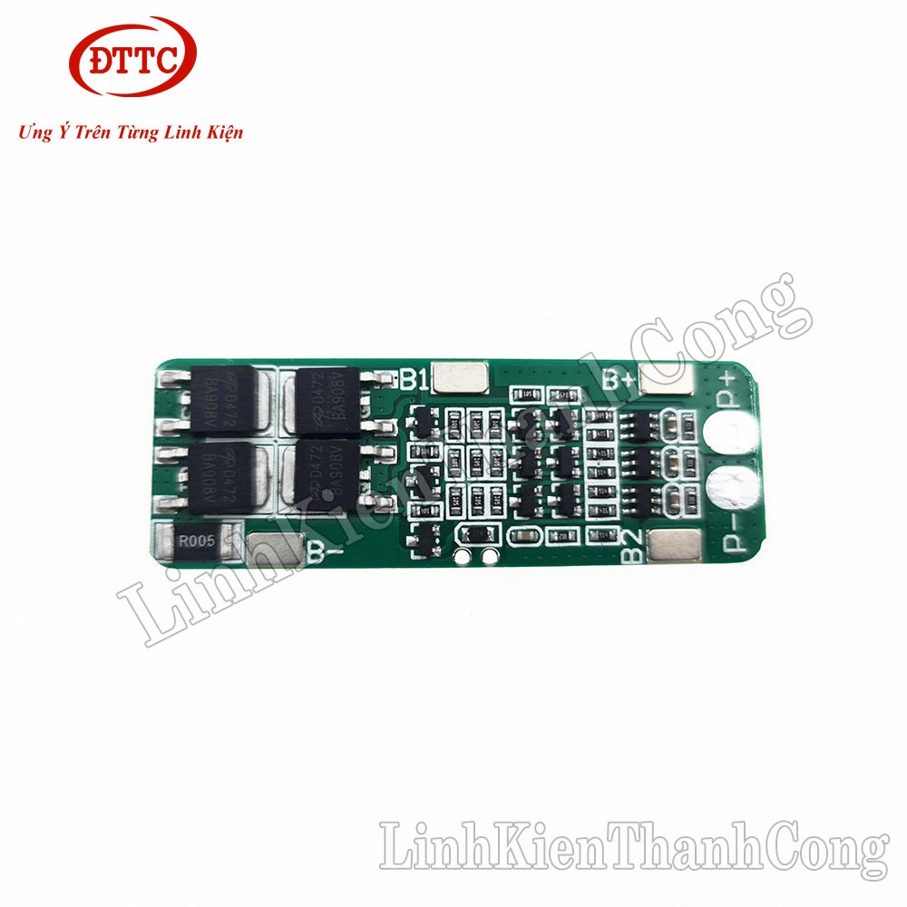 Mạch Bảo Vệ BMS 3S 18650 15A - Hệ 3 Cell Nối Tiếp