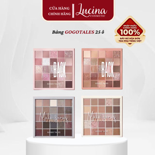 Bảng Phấn Mắt GOGO TALES 25 Ô, Bảng Màu Mắt Makeup Nội Địa Trung Chất Phấn Mềm Mịn, Lâu Trôi, Hàng Chính Hãng LUCINA