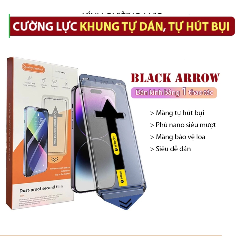 Kính cường lực iphone tự rút hút  bụi tự dán chống nhìn trộm 7plus/8/8plus/x/xsmax/11/12/13/14/15/16 pro max plus promax