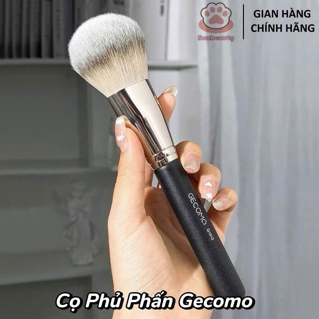 Cọ Phủ Phấn Đầu Tròn Lông Mềm Mịn GECOMO