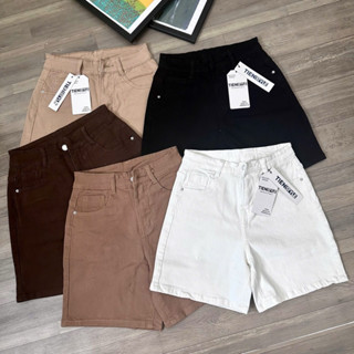 (S-3XL) Quần ngố Jean  Nữ Trơn Màu Co giãn Bigsize Lưng Cao, Quần Bò Nữ Size Đại