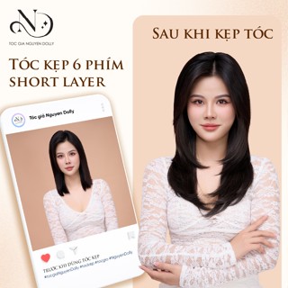 Tóc giả Tóc Kẹp phím short layer - Nguyen Dolly Official - Độ dài 30-35cm