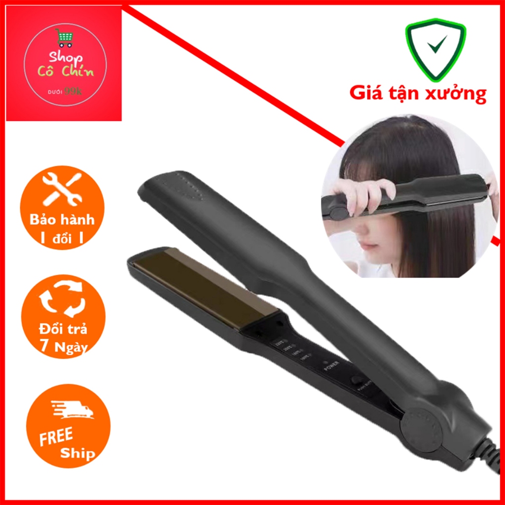 Máy Duỗi Tóc 4 Mức Chỉnh Nhiệt, Máy Ép Tóc Là Tóc Tạo Kiểu