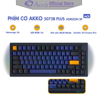 Bàn phím cơ AKKO 5075B Plus Horizon SP [ Hotswap / RGB / Multi-modes / Switch V3 Cream Pro / 75 Key ] - Hàng Chính Hãng
