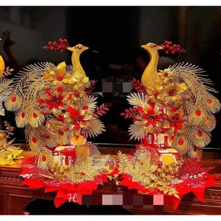 [TẾT] Set phụ kiện tháp công tài lộc ( Tặng kèm keo nến, đèn nháy, phôi công đính mắt sẵn)