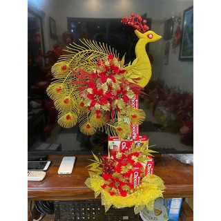 [TẾT] Set phụ kiện tháp công tài lộc ( Tặng kèm keo nến, đèn nháy, phôi công đính mắt sẵn)