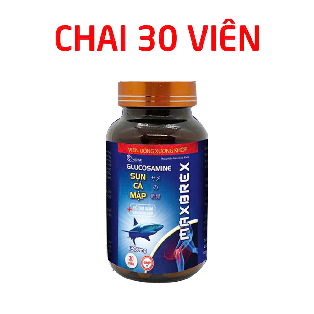 Viên Uống Glucosamine 1200mg Sụn Cá Mập bổ sung dưỡng chất cho khớp, giảm đau nhức mỏi xương khớp - Hộp 30 viên