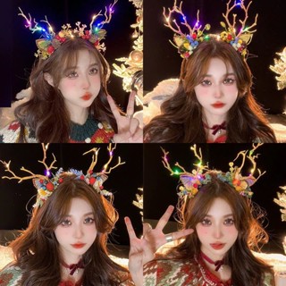  Cài tóc Noel tuần lộc dễ thương cao cấp bờm noel cho bé và người lớn dịp Giáng Sinh băng đô Noel đáng yêu 