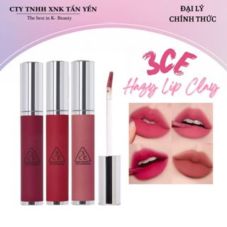  Son Kem 3CE Hazy Lip Clay 4g  Whip Red - Hipamine - Type Girl - Plum Pudding  