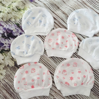 Combo 10 mũ sơ sinh cotton mềm mịn