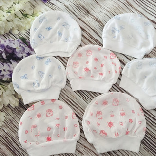 Combo 10 mũ sơ sinh cotton mềm mịn