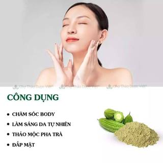 Bột khổ qua 1kg, bột mướp đắng nguyên chất, thơm, mịn, giảm mụn, mờ thâm, dưỡng da, ngừa tiểu đường