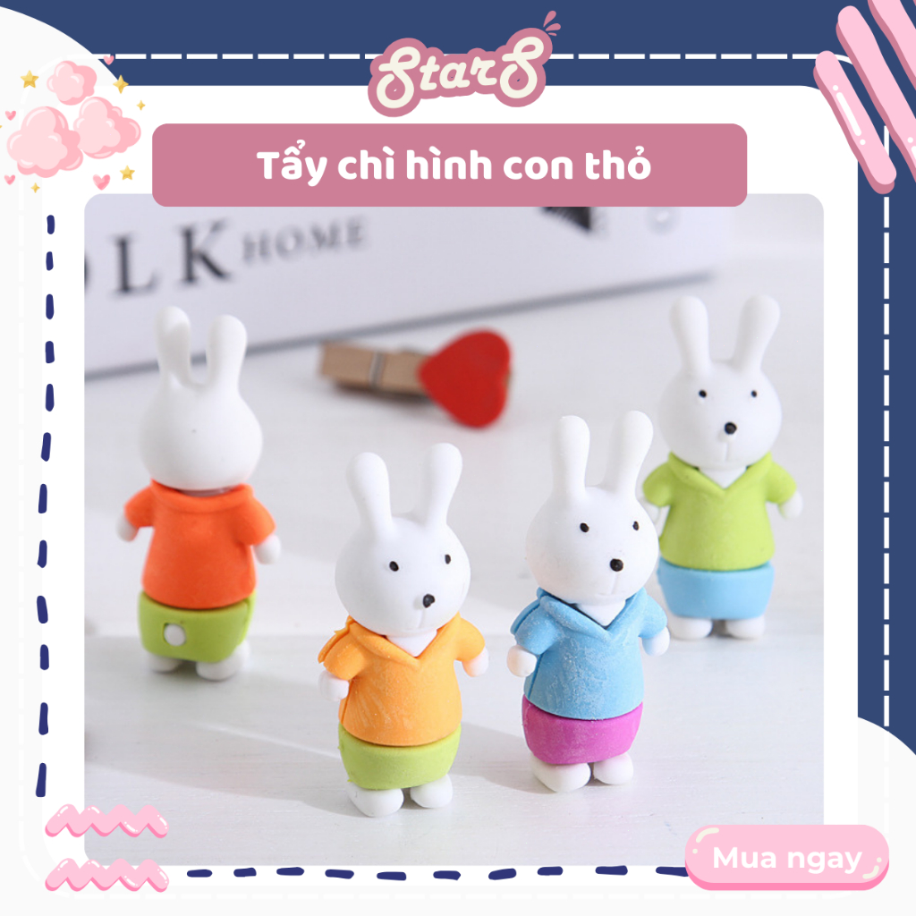 Tẩy chì hình con thỏ dễ thương