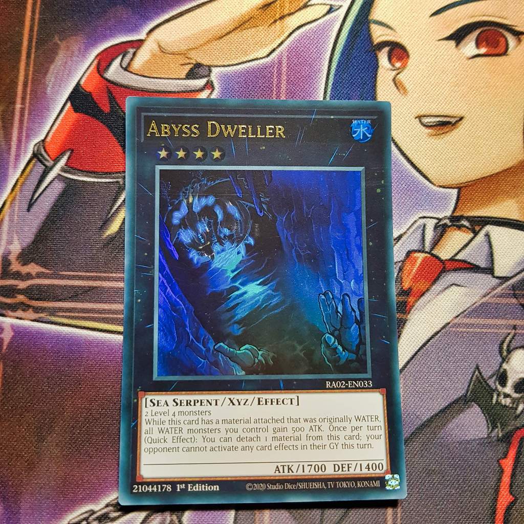 Thẻ bài Yugioh chính hãng | Abyss Dweller | RA02 Ultra rare.