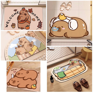 Size 40x60cm thảm silicon CAPYBARA siêu dễ thương