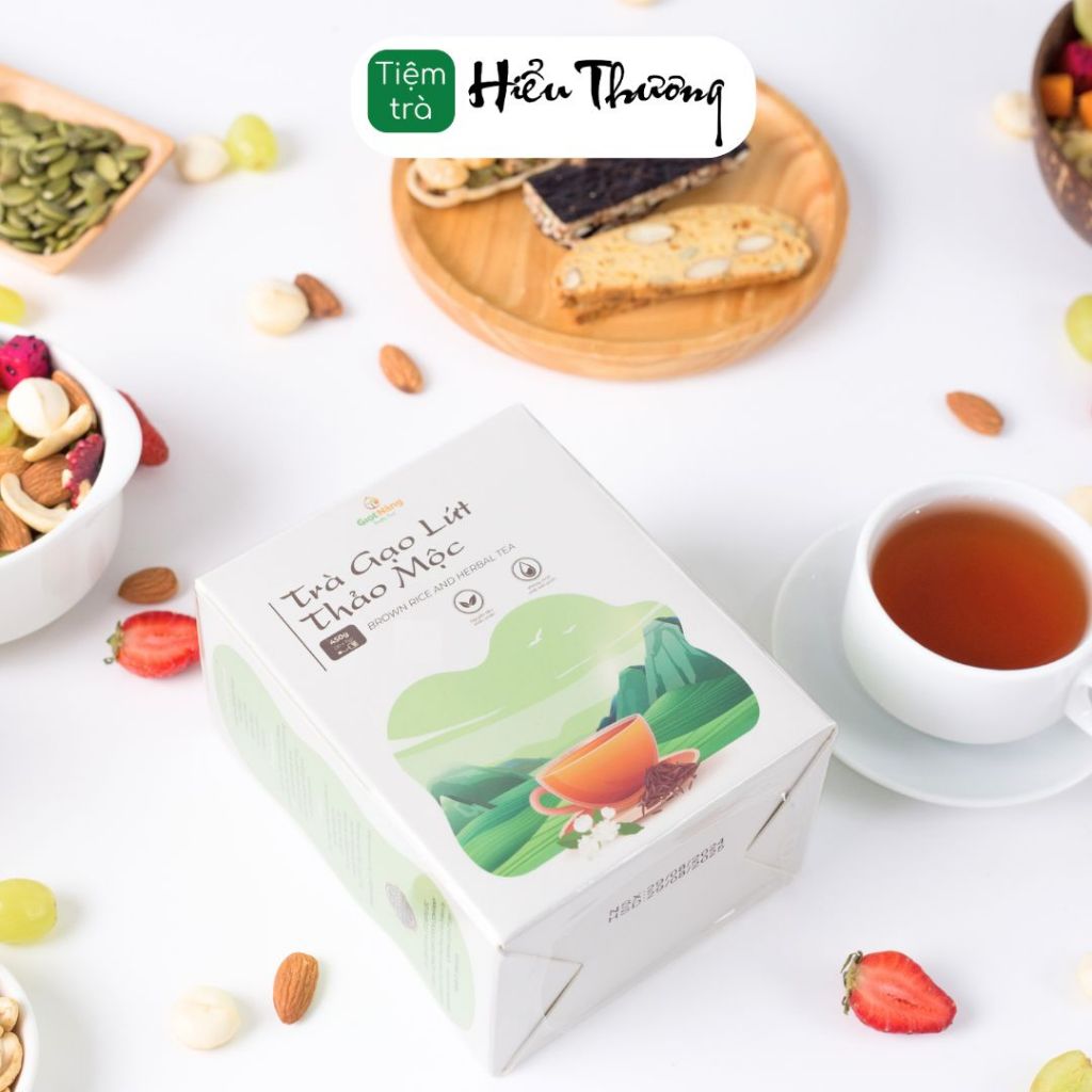 Trà Gạo Lứt Thảo Mộc Đậu Đen Giảm Cân Thanh Lọc Cơ Thể 30 Túi Lọc Của Từ Tiệm Trà Hiểu Thương