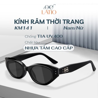 Kính mát Nam Nữ LATIO Hot trend 2025 Dáng mắt mèo Chất liệu TR90 bền bỉ Chống nắng hiệu quả - KM141