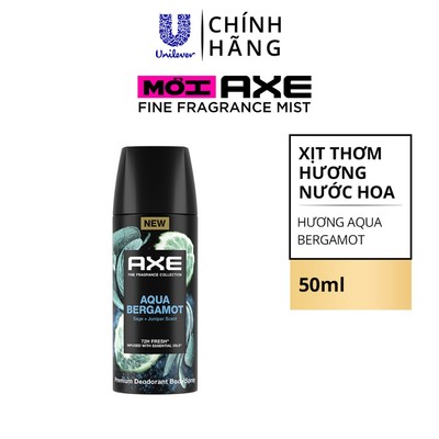 [HB GIFT-PC]CB2 Xịt thơm nước hoa cao cấp AXE 50ml Fine Fragrance mist lưu hương tinh tế khử mùi 72h:Aqua Bergamot