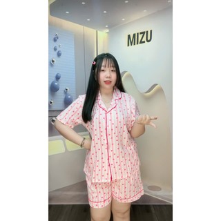 Đồ Ngủ Bigsize 50-100KG, Pijama đùi lụa, đồ mặc nhà nữ mềm mát họa tiết dễ thương