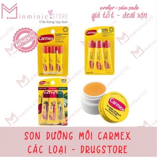  Son dưỡng môi Carmex - các loại - drugstore 