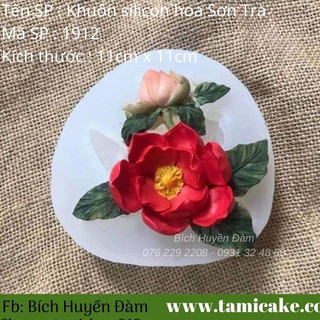 Khuôn silicon hoa sơn trà 1912