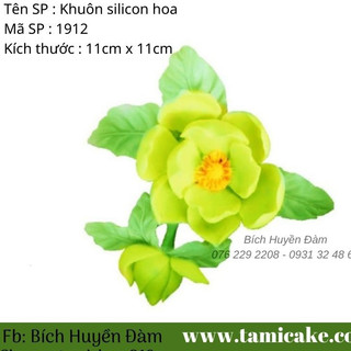 Khuôn silicon hoa sơn trà 1912