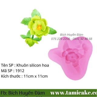 Khuôn silicon hoa sơn trà 1912