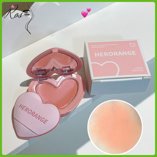 ROSE Má hồng hình trái tim đơn sắc, tôn da, giá cả phải chăng, matte, cảm giác thiếu nữ, kem má hồng có bông phấn