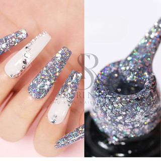 Sơn gel nhũ kim tuyến Milan nhũ pháo hoa lấp lánh siêu sáng - Sơri Nail