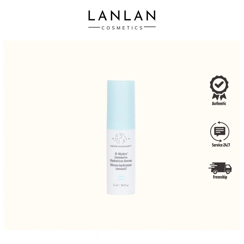 Tinh chất cấp ẩm DRUNK ELEPHANT B-Hydra Intensive Hydration Serum Date 2024 [Mini 5ml]