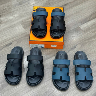 Dép lê nam quai chứ H phiên bản phối quai dán cực chơi - Chất liệu cao su cao cấp - Fom đẹp - Full hộp đầy đủ