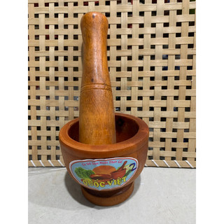 Cối - chày gỗ