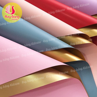  Tập 20 tờ giấy gói hoa giấy bọc quà MIKA 2 mặt ĐỒNG phụ kiện gói hoa,bọc hộp quà 