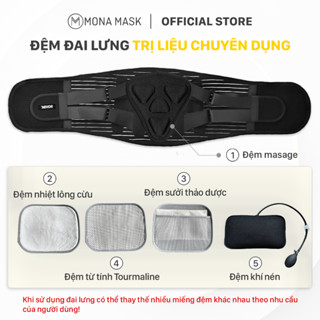 Đệm Chức Năng Đai Lưng Nevor Giúp Tăng Cường Hỗ Trợ Điều Trị Cột Sống Thắt Lưng, Giảm Đau, Tăng Lưu Thông Máu, Thư Giãn